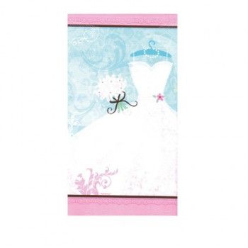 Tafelkleed papier trouwjurk