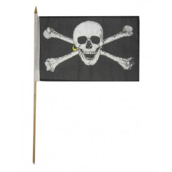 Piratenvlag aan stokje