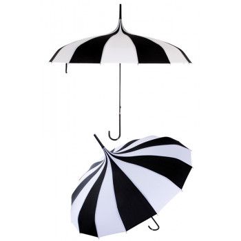 Paraplu zwart / wit