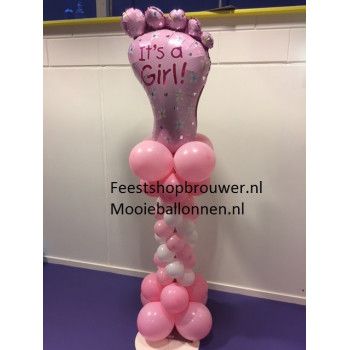 Ballonnenpilaar met folieballon