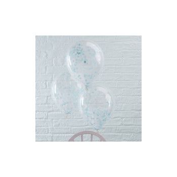 Gingerray confetti ballonnen blauw