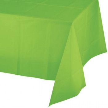Tafelkleed lime groen plastic