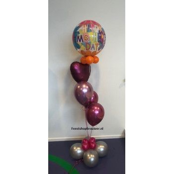 Helium ballonnendecoratie moederdag