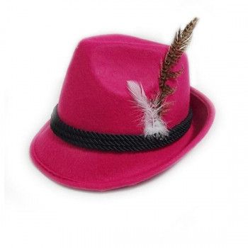 Tiroler hoed roze