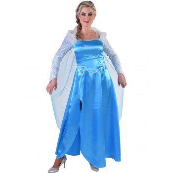 Blauwe ijsprinses jurk